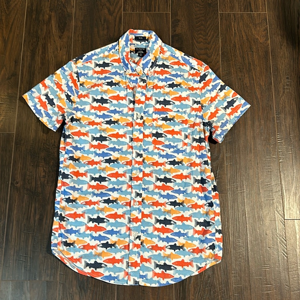 NWOT J.Crew Short Sleeve Button Up
